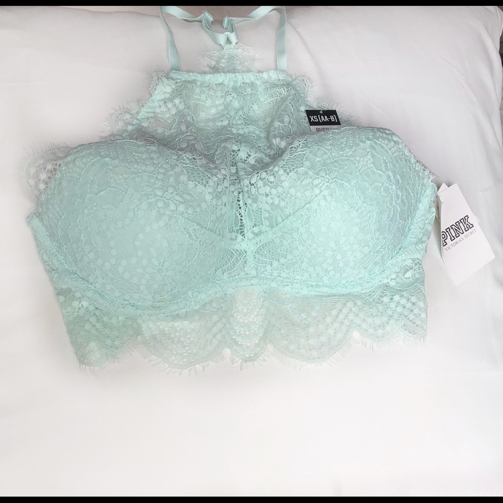 NWT PINK Victoria’s Secret XS High Neck Bralette